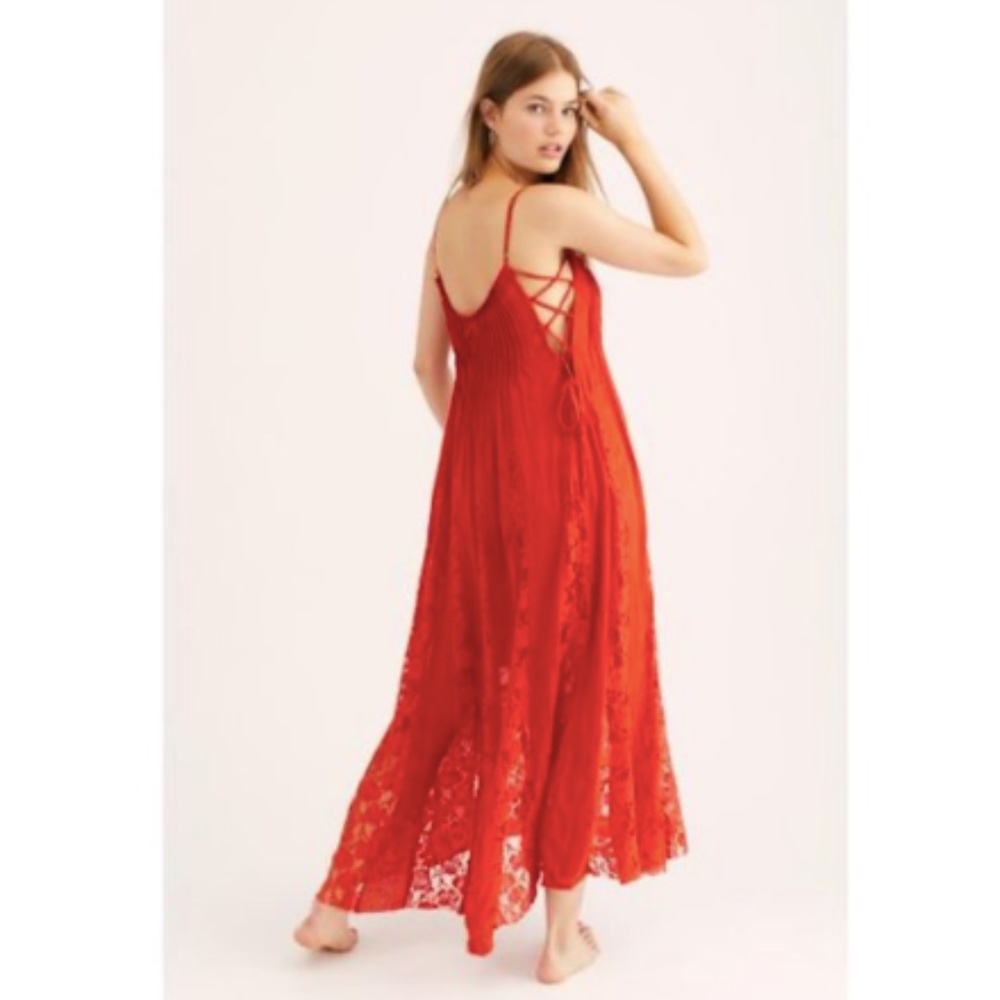 Free People One Hailee Sundress Lace Maxi